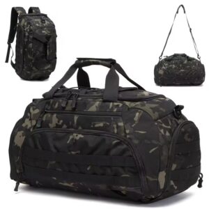 3-in-1 Tactical Gym Backpack – Travel & Sports with Shoe Compartment